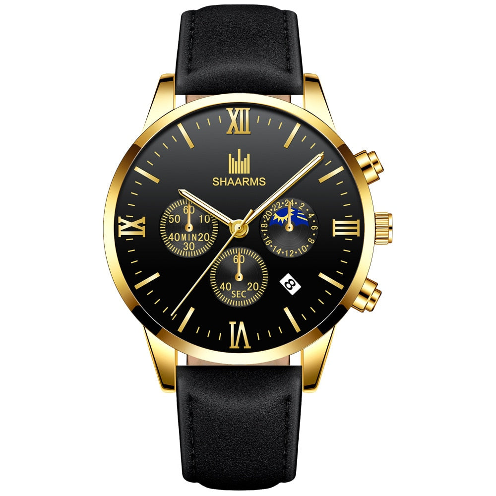 New Top Men Watches Male Calendar Stainless Steel Mesh Casual Quartz Watch Relogio Masculino Men's Business Wristwatch Clock Hot