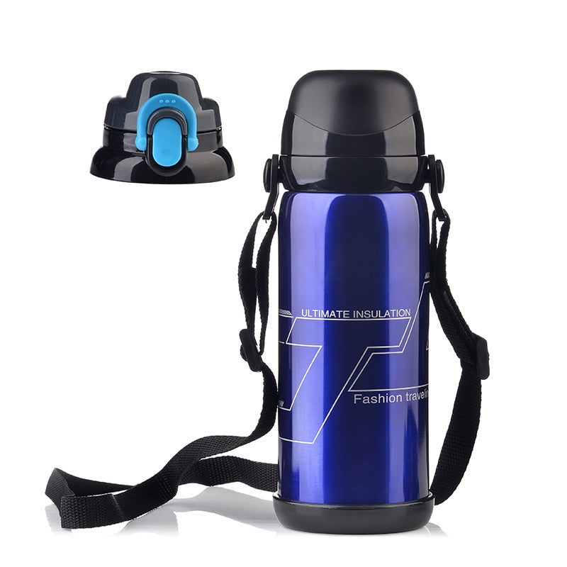800ML Thermos Stainless Steel Insulation pot Portable Travel Kettle Tea vacuum bottle Outdoor Sports Vacuum flask Hot Water Cup