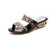 2020 New women shoes slippers summer beach sandals Fashion women Rhinestone outdoor slippers flip flops shoes women mujer