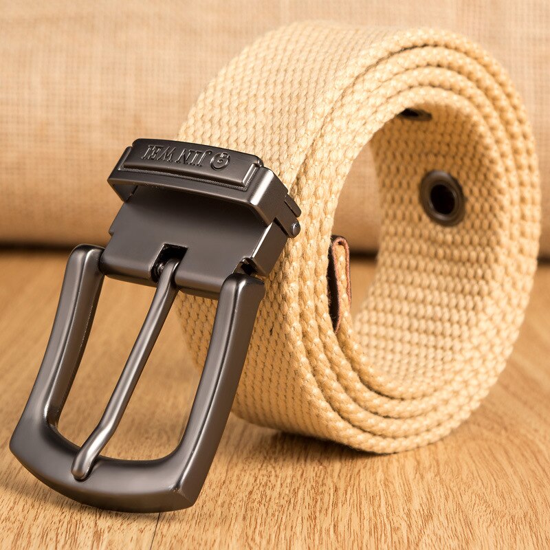 Military Tactical Belt Men Canvas Belts for Jeans Male Casual Metal Pin Detachable Buckle Straps Belt ceintures 140 150 160 cm