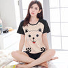 Homewear Pajamas Comfortable Girl Summer Female Cute Pijamas Women Sleepwear Lovely Home Suits Pyjama Short Sleeve Pajamas Set