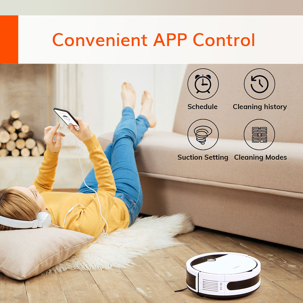 ILIFE V9e Robot Vacuum Cleaner Smart 700ML dust box WIFI Cellphones App control suction 110 Mins RunTime, Household tools