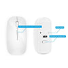 Wireless keyboard and mouse set ergonomic silent keyboard USB interface for Android Apple TV MAC - Surprise store
