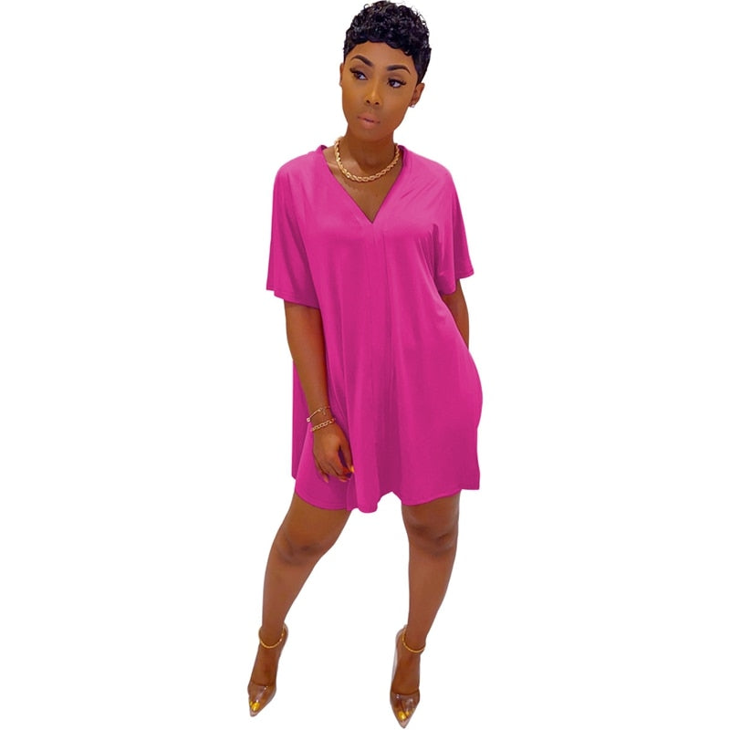 Two Piece Set Women Clothes Casual V Neck T Shirt Top and Shorts Set Streetwear Sexy 2 Piece Outfits for Women Suit Summer Short