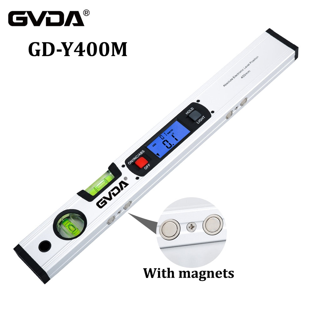 GVDA Digital Spirit level Bubble Magnetic Electric Level 360 degree Angle Finder Protractor Inclinometer Horizontal Scale Ruler