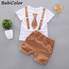 Baby boys clothing sets summer toddler fashion shirt+shorts 2pcs tracksuits for bebe boys newborn baby cotton clothes sets 2020