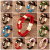 24 Style Classic Men Leather Bracelet Simple Metal Magnetic Button Hand-woven Rope Unisex Women Bangles 2020 Jewelry Accessories