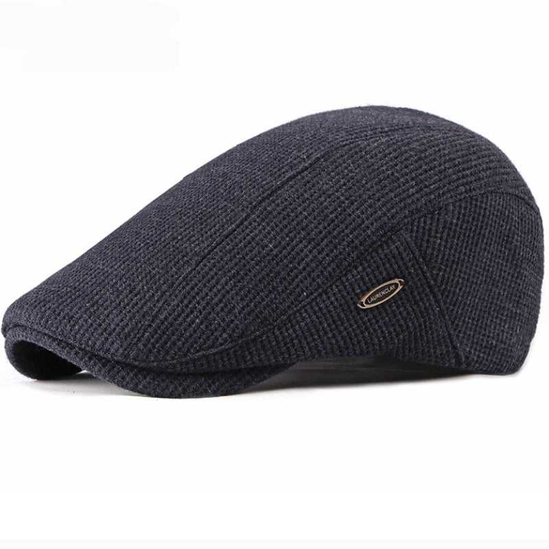 HT2646 Beret Cap New Autumn Winter Hat Caps for Men Women Adjustable Ivy Newsboy Flat Cap High Quality Solid Knitted Hat Berets
