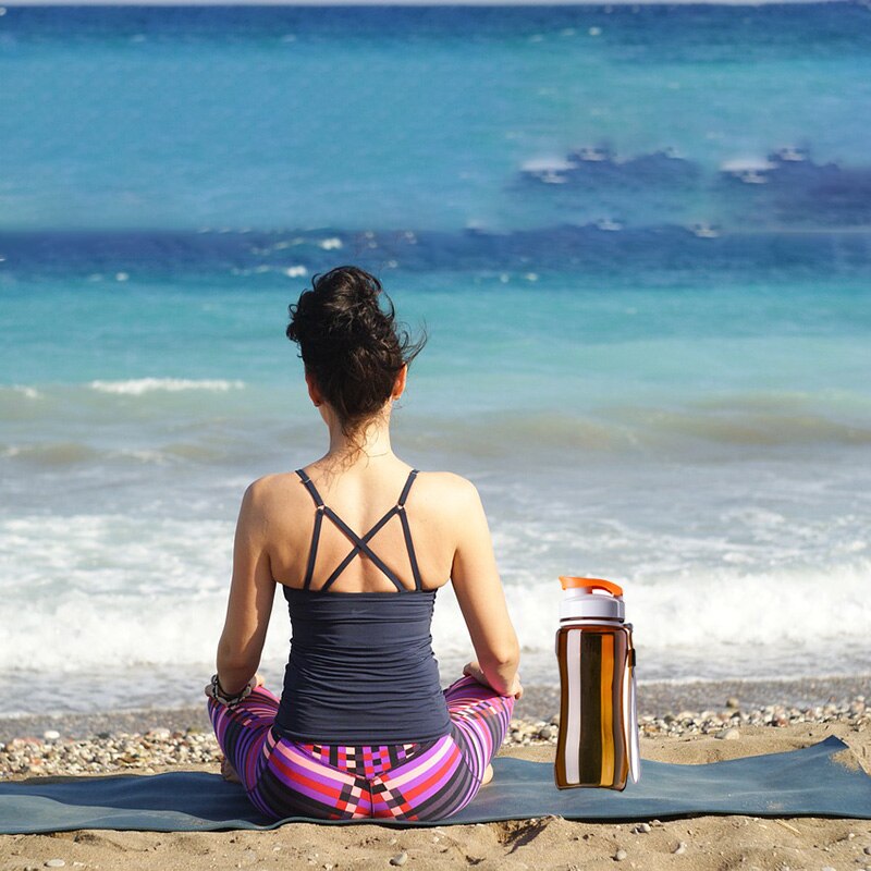 Plastic Sports Water Bottles, Sport Drinking Bottles, Portable Tea Bottle, 19oz & 24oz
