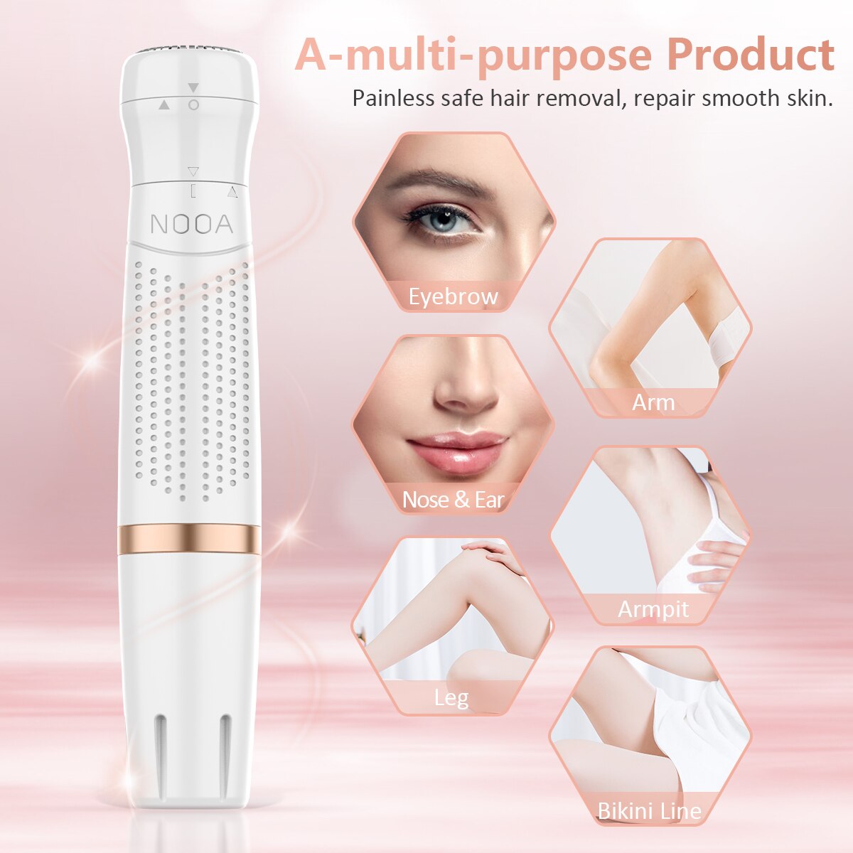 Lady Hair Eyebrow Trimmer razor for intimate areas Facial Epilator Women machine electric female for Bikini Hair Removal Shaver