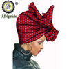 African Headscarf for Women Print Traditional Headtie Headscarf Turban Cotton Wax Scarf Shawls Women African Head Wrap S20H001