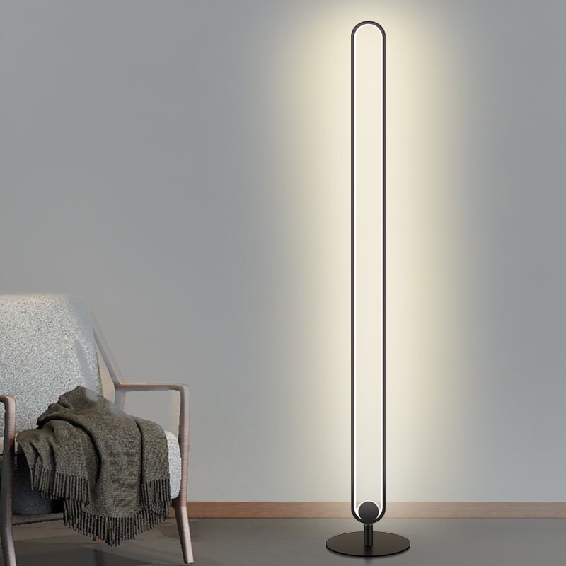 Modern Circular Floor Lamp Acrylic Lampshade Vertical Led Floor Lamp for Living Room Bedroom Standing Lamp European Floor Lamp