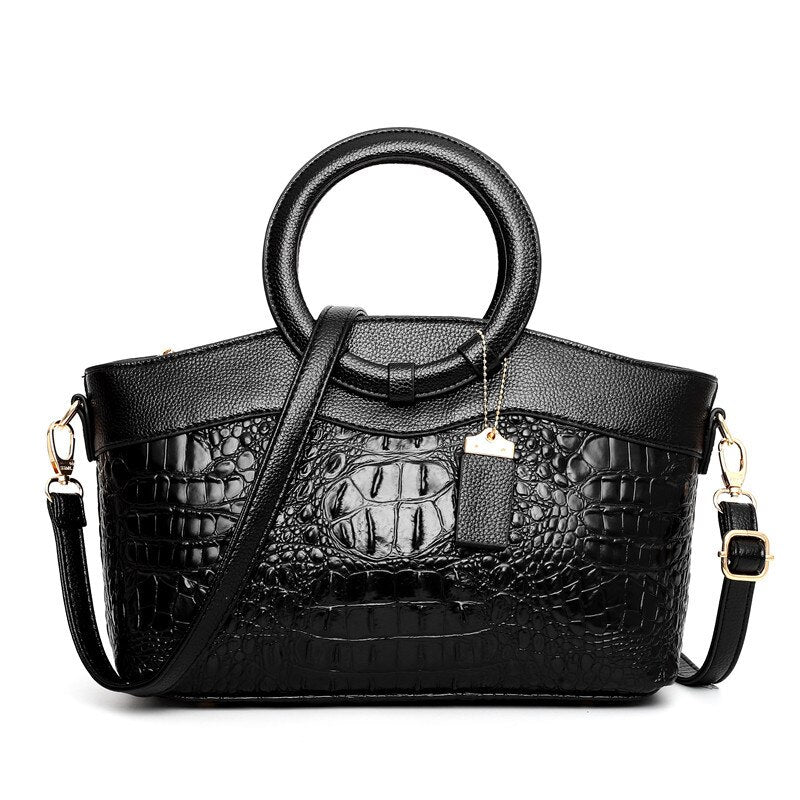Women Luxury Handbags Women Bags Designer Crossbody Bags Female Crocodile Leather Handbag Ladies Shoulder Bag Tote Retro Handbag