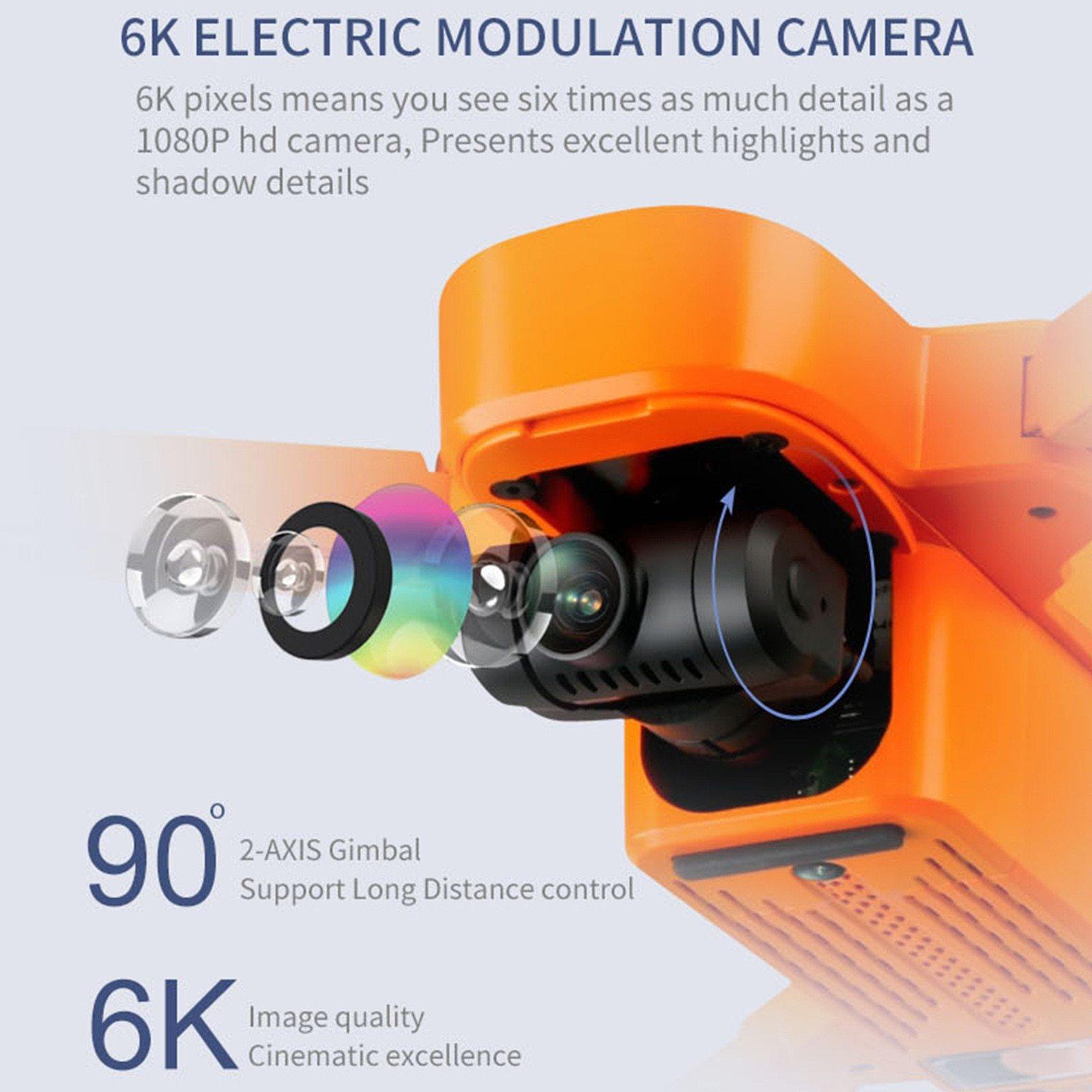 Jjr/c X17 Dual Hd Cameras Drone 5g Wifi 6k Gps Foldable Brushless Motor Rc Drone Quadcopter Photography Helicopter Foldable Dron - Surprise store