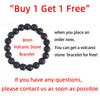 Natural Stone Men Bracelet Black Genuine Leather Rope Chain Stainless Steel Magnet Clasp Natural Stone Bracelets Male Jewelry