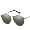 Luxury Round Sunglasses Women Brand Designer CatEye Retro Rimless Sunglass Mirror Sun Glasses Female 2021 Zonnebril Dames