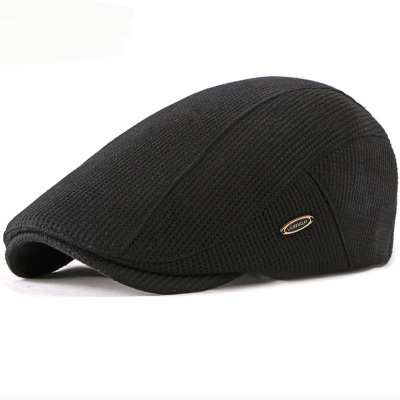 HT2646 Beret Cap New Autumn Winter Hat Caps for Men Women Adjustable Ivy Newsboy Flat Cap High Quality Solid Knitted Hat Berets