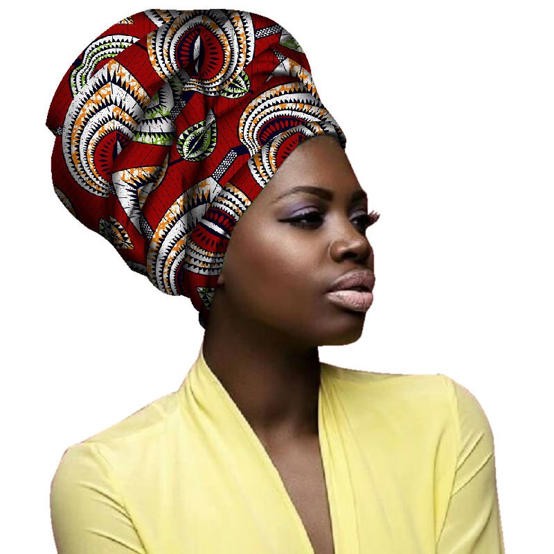 2020 African Fashion Headwrap Women Cotton Fabric Traditional Headtie Scarf Turban pure Cotton