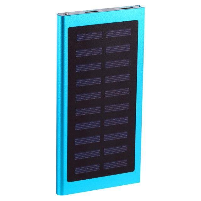 Solar Power Bank 30000mah External Battery 2 USB LED Powerbank Portable Mobile phone Solar Charger for Xiaomi iphone huawie - Surprise store