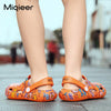 Summer Children Outdoor Sandals Boys Girls Beach Shoes Soft Non-slip Hollow Cave Shoes For Kids Baby Toddler Indoor Home Shoes