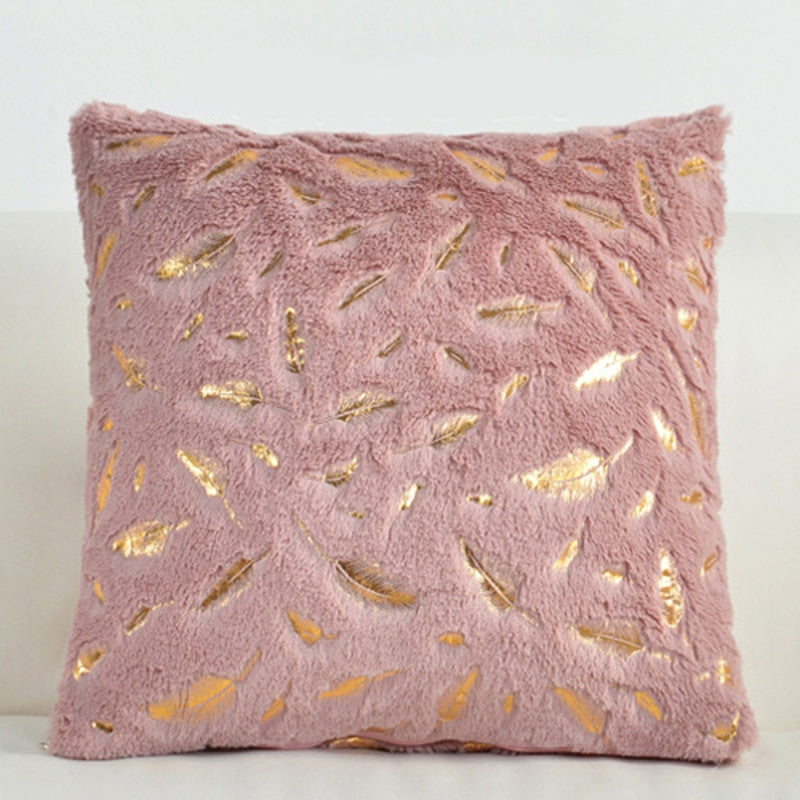 Fashion Feather Fur Decorative Cushion Cover Home Plush Pillow Case Bed Room Pillowcases Decoration Sofa Throw Pillow covers