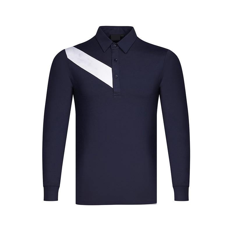 Golf shirts 2021 men's spring fashion long sleeve 95% polyester 5% spandex blank golf polo shirts for promotion - Surprise store