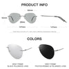 CAPONI Rimless Avation Sun Glasses For Men Polarized Discoloration Driving Fishing Sunglasses Light Weight Shades Male BS7466