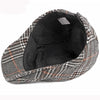 HT2836 Autumn Winter Hat Men Women Wool Beret Vintage Plaid Ivy Newsboy Flat Cap Retro Mens Berets Artist Painter Male Beret Hat