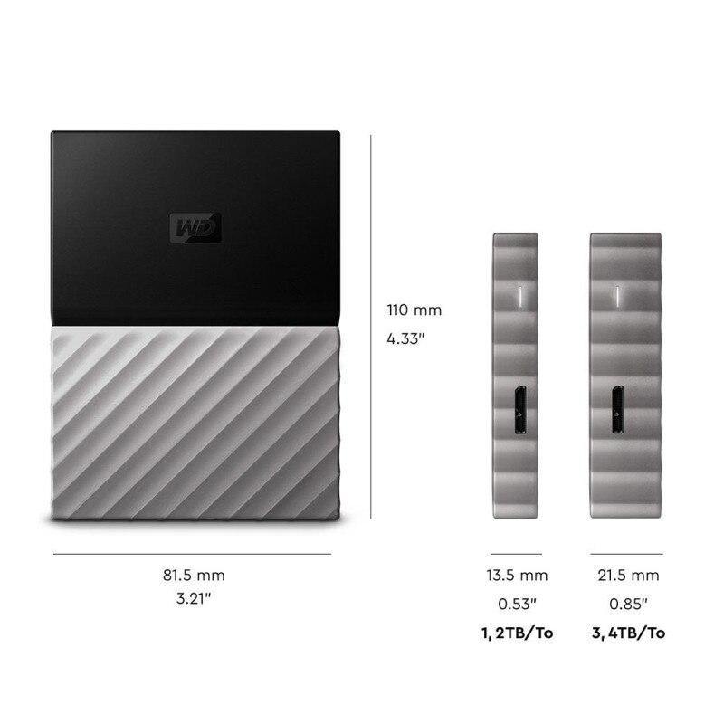 Original WD My Passport Ultra 1TB 2TB 4TB 5TB External Hard Drive USB 3.0 HDD Encryption Harddisk Storage Device - Surprise store