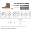 Smile Circle Suede Leather Ankle Boots Women Natural fur Warm Snow Boots Zipper Easy to wear Flat Boots Winter Ladies Shoes - Surprise store