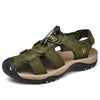 Leather sandals, cowhide men's shoes, summer new beach shoes, men's fashion slippers, large size 38-47 outdoor leisure sandals