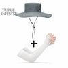 2020 New Fashion Summer Bucket Hat Cowboy Men Outdoor Fishing Hiking Beach Hats Mesh Breathable Anti UV Sun Cap Large Wide Brim