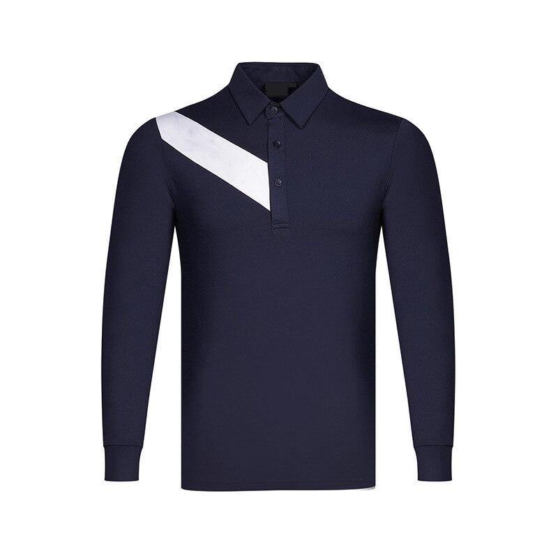 Golf shirts 2021 men's spring fashion long sleeve 95% polyester 5% spandex blank golf polo shirts for promotion - Surprise store