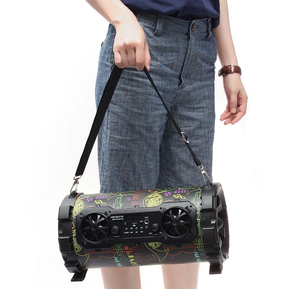 Speaker bluetooth Wireless Stereo Bass Portable HIFI Speaker Subwoofer AUX USB TF Card FM Radio Outdoor Bike Car Karaoke Player - Surprise store
