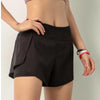 Women's Summer Sport Short 2 in 1 Pocket Running short Quick-Drying Fitness Training Shorts Women High Waist Loose Yoga Clothes