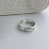 925 Sterling Silver LOVE Heart Width Rings for Women Couples Creative Trendy Birthday Jewelry Gifts Prevent Allergy