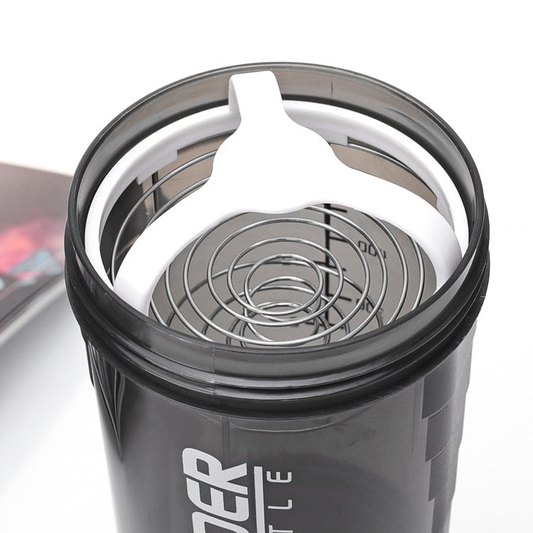 500ml Plastic Shaker Bottle protein Sport Gym Protein Powder Shaker Mixer Cup Bottle Sports Water Bottle Drinkware BPA FREE