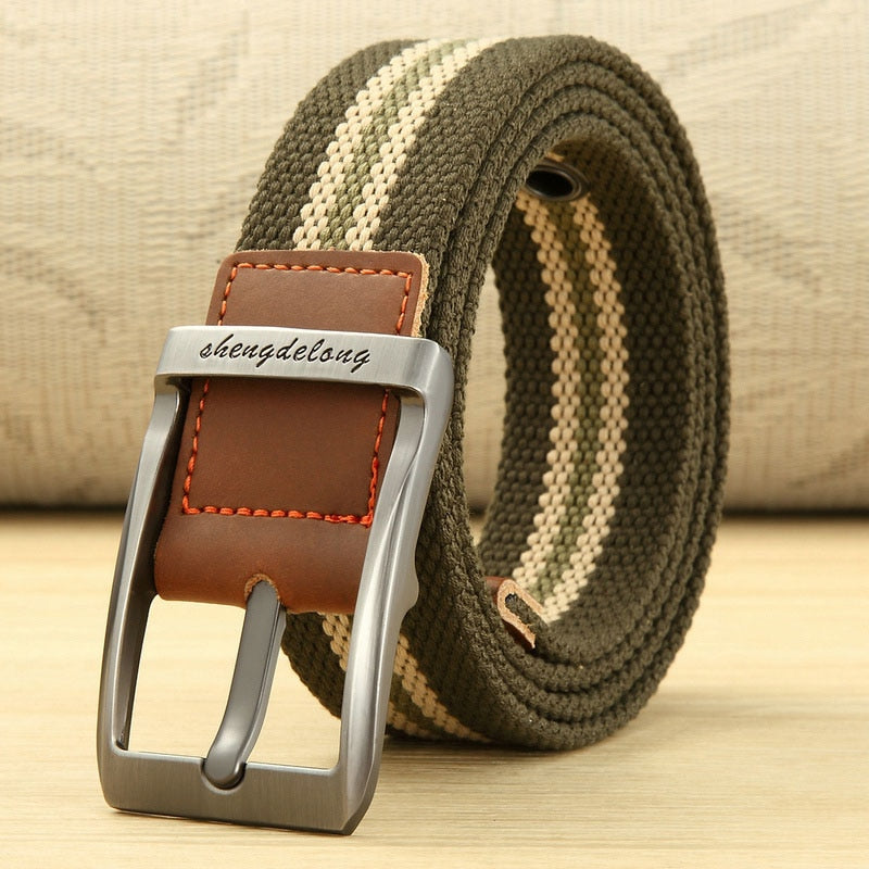 MEDYLA Canvas Belt Outdoor Tactical Belt Unisex High Quality Canvas Belts for Jeans Male Luxury Casual Straps Ceintures