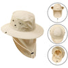 CAMOLAND Women Summer Sun Hats With Neck Flap Outdoor UV Protection Fishing Hat For Men Bucket Cap Wide Brim Hiking Hats