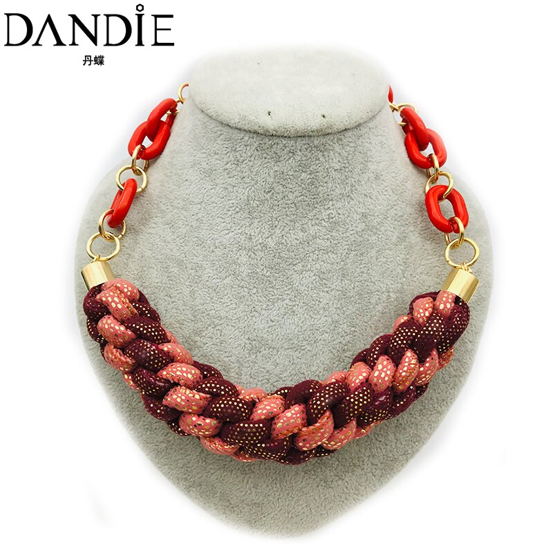 Dandie Fashionable cotton rope necklace, simple female accessories