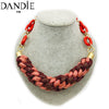 Dandie Fashionable cotton rope necklace, simple female accessories