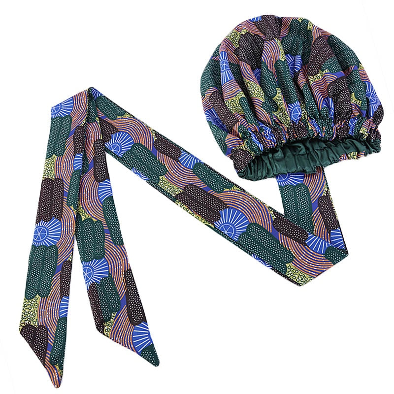 New African Headwrap In Women's Hair Accessories Scarf Wrapped Head Turban Ladies Hair Accessories Scarf Hat Headwrap Nigeria