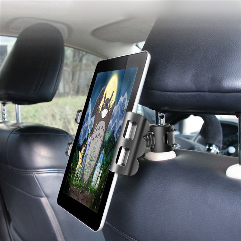 Car Phone Holder 360 Rotation Computer Stand Support Smartphone Voiture Push-on Car Seat Back Bracket Car Accessories Interior