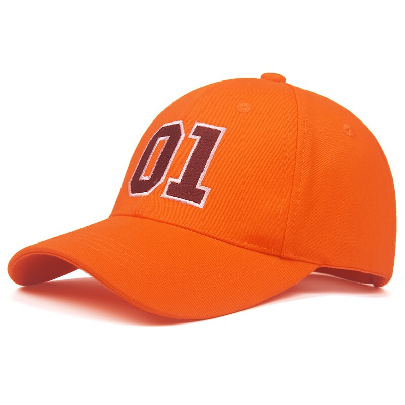 General Lee 01 Embroidered Cotton Cosplay Hat Orange Good OL' Boy Dukes Baseball Cap Adjustable Sun Visor Hats Unisex Caps