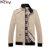 HCXY 2020 Men's Jackets with Epaulets Men Epaulet Jacket Coat 100% Cotton Coats Man Outwear Clothes Standing collar High quality - Surprise store