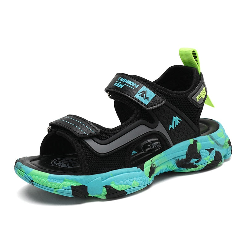 CAGILKZEL New 2020 Summer Kids Sandals Fashion Sandalias Childrens Shoes Non-slip Soft Bottom Leather Boys Sandals for Children