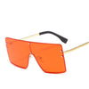 2020 Square Oversized Sunglasses Women Luxury Brand Sun Glasses Female Eyewear Plastic Frame Clear Lens UV400 Men Glasses Gafas - Surprise store