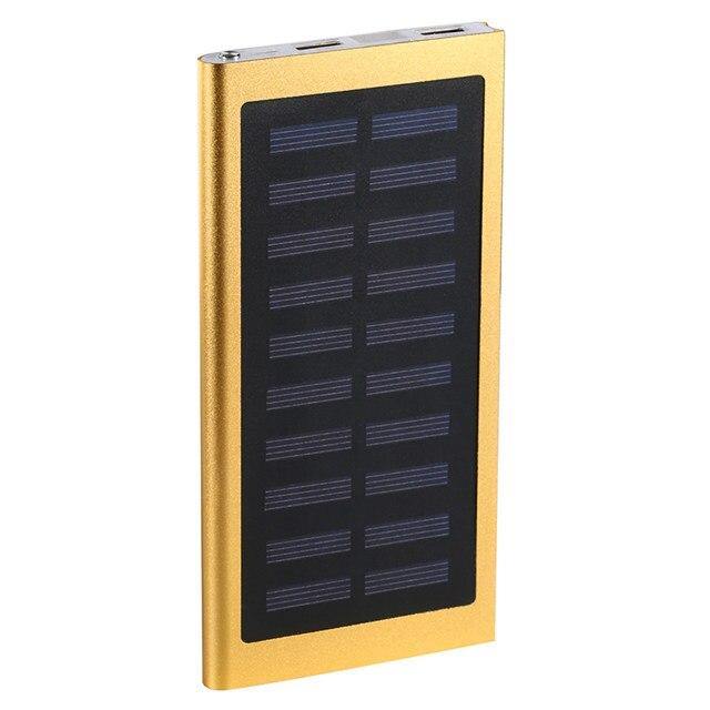 Solar Power Bank 30000mah External Battery 2 USB LED Powerbank Portable Mobile phone Solar Charger for Xiaomi iphone huawie - Surprise store