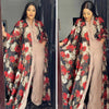2 Piece Set Women Africa Clothes 2021 African Dashiki New Fashion Two Piece Suit Long Tops + Wide Pants Party Plus Size For Lady