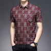 New Polo Shirts Men Plaid Print Summer Short Sleeve Tee shirt Homme Slim Fit Casual Travel Beach Camisa Polos T1043